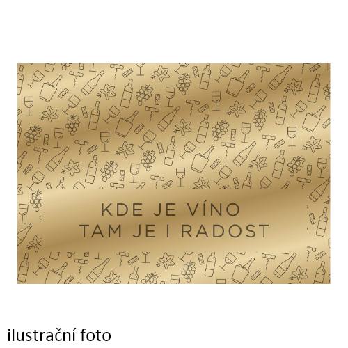 Dárková kartička Kde je víno, tam je i radost